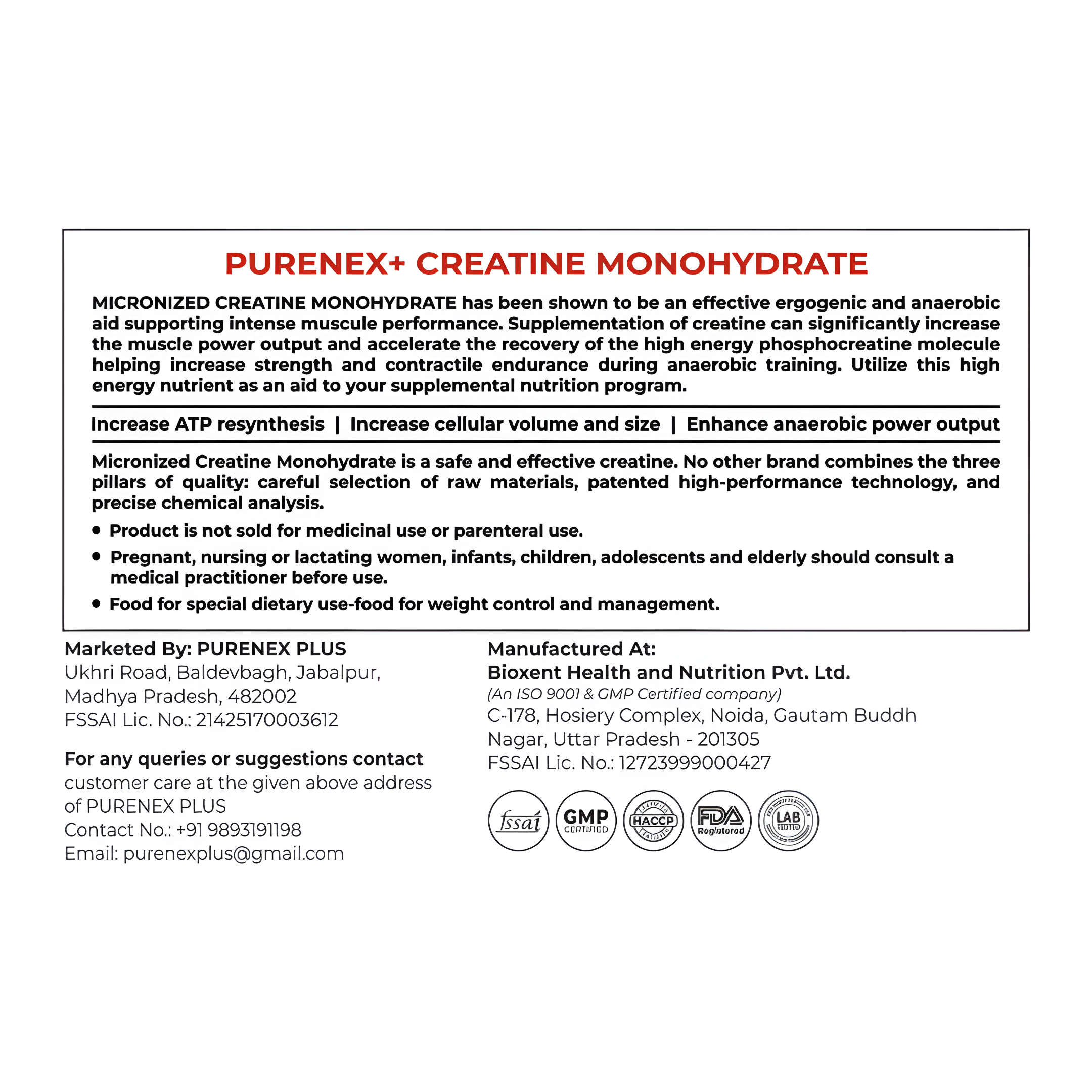 Clean Creatine Monohydrate