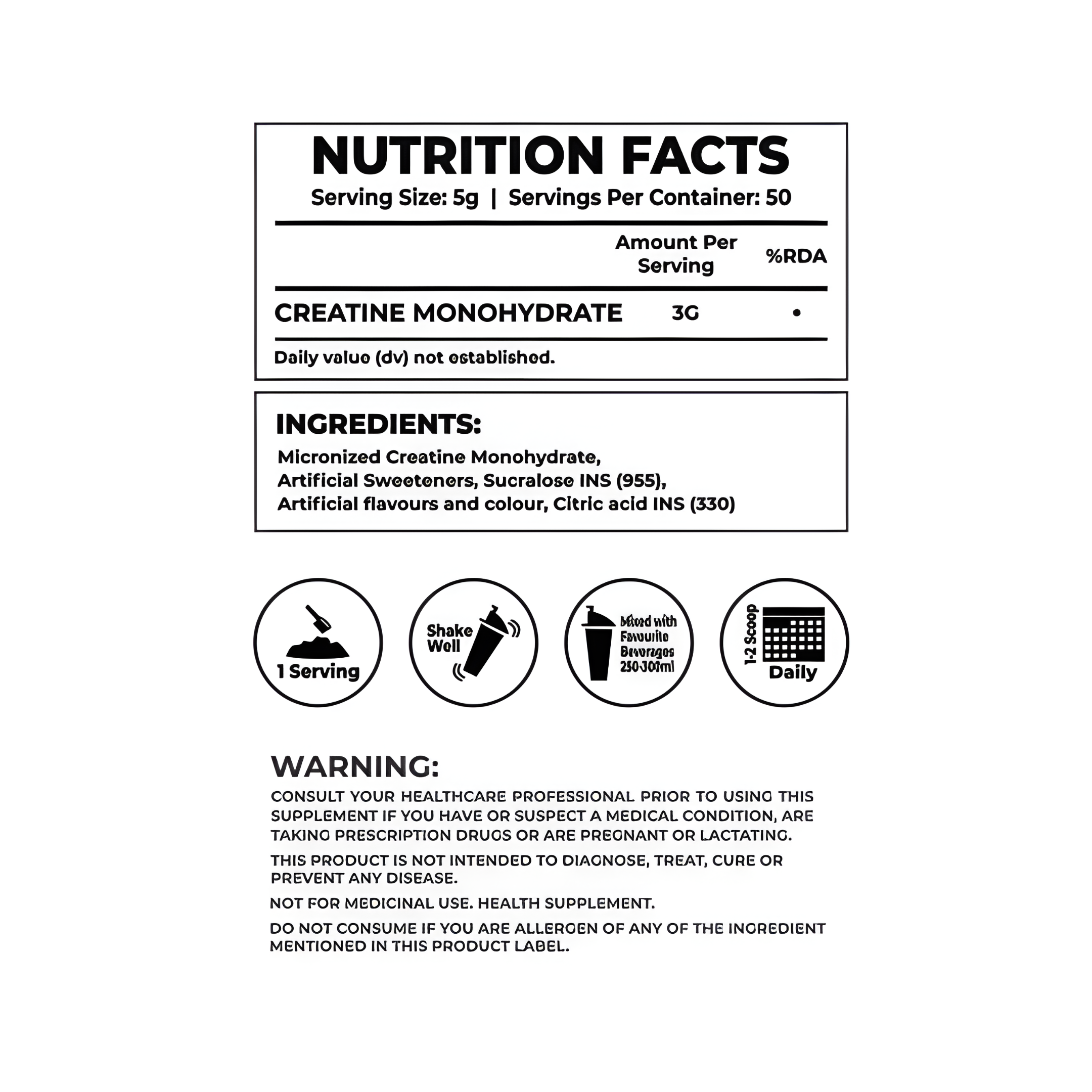 Clean Creatine Monohydrate